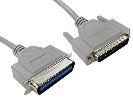 286-3390 RS PRO 25 Pin D-sub to Male Centronics Parallel Cable, 7m, Grey Sheath