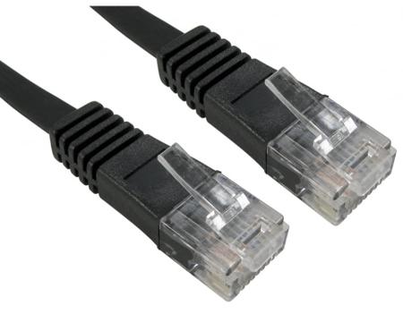 286-3527 RS PRO, 15m Cat5e, Black RJ45 to Male RJ45 Male, UTP Unshielded, Terminated PVC Sheath