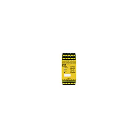 787313 Pilz  Safety Relay Safety Relay, 24 → 240V ac/dc, Single/Dual-Channel, 3 Safety Contacts