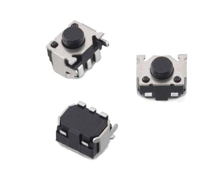 436333033816 IP67 Black Round Tactile Switch, SPST 50 mA 3.3mm PCB