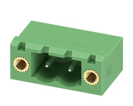 1924088 Phoenix Contact, 5.08mm Pitch, MSTB 2.5 HC/ 2-GF-5.08, 2 Way, Pluggable Terminal Block, Header, Solder Termination,