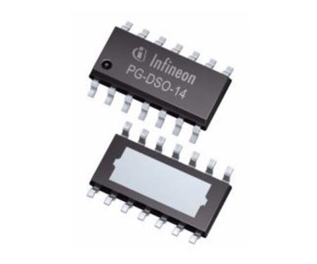 BTS50452EKAXUMA1 Infineon , Dual Intelligent Power Switch, High Side Power Switch, 4.5A, 5 → 28V 14-Pin, DSO-14-40