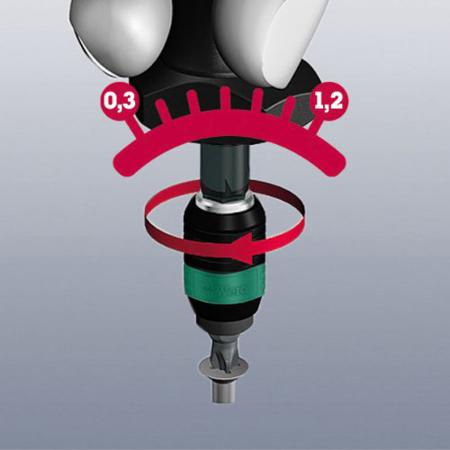 05074715001 Wera 1/4 in Hex Preset Torque Screwdriver, 0.3 → 1.2Nm