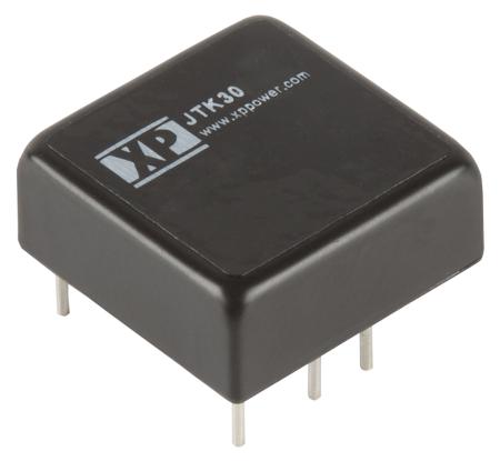 JTK3024S3V3 XP Power JTK30 DC-DC Converter, 3.3V dc/ 7A Output, 9 → 36 V dc Input, 30W, Through Hole, +100°C Max Temp -40°C