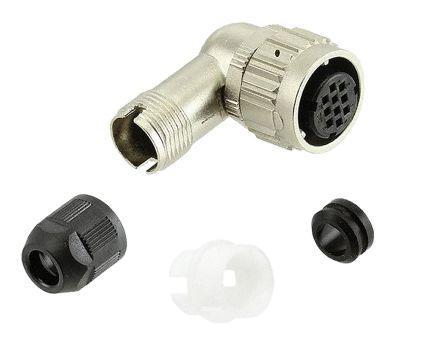 HR08D-12WLPA-10SC Hirose HR08D Series, 10 Pole Cable Mount Connector Plug, with Female Contacts, IP67, IP68