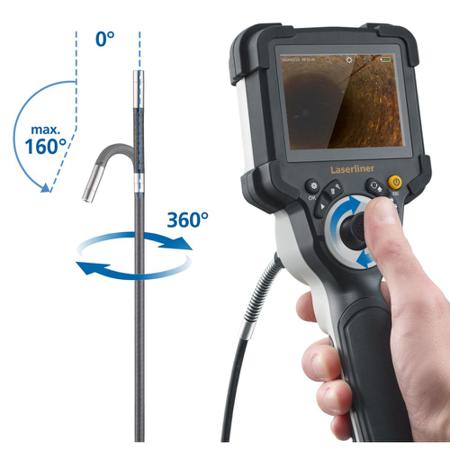 092-935A Laserliner 092.935A 9mm probe Inspection Camera Kit, 1m Probe Length, 1280 x 720pixels Resolution, LED Illumination