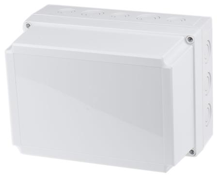 PCM 200/150 G ENCLOSURE Fibox Grey Polycarbonate Enclosure, IP66, IP67, Grey Lid, 255 x 180 x 150mm
