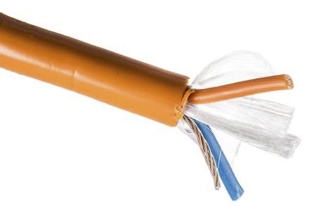 6460 OR001 Alpha Wire Alpha Essentials Data & Bus Cable Series Data Cable, 1 Pairs, 2 Cores, 0.33 mm², Screened, 22 AWG, 305m,