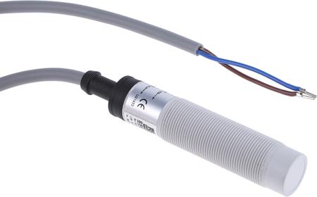 896-7245 RS PRO Capacitive Threaded Barrel Proximity Sensor, M18, 8 mm Detection, 2-Wire NO, 20 → 250 V ac