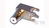 1408337-1 TE Connectivity  Series, Plug Board Mount QMA Connector, Through Hole Termination, Right Angle Body
