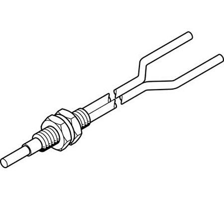 SOOC-DS-M6-1-R25 Festo Fibre Optic Cable, 1m