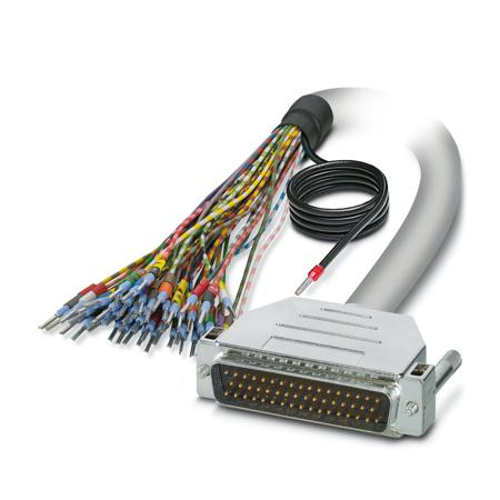 2926658 Phoenix Contact Male 50 Pin D-sub Unterminated Cable, 1m PVC, 0M, 25/S/1, CABLE-D-50SUB/M/OE/0 Series