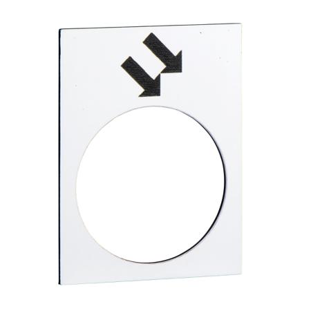 ZB2BY4914 Schneider Electric Legend for Use with XACA, XACB, XACM, None, Arrow