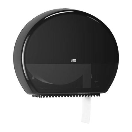 554008 Tork Black Plastic Toilet Roll Dispenser, 133mm x 360mm x 437mm