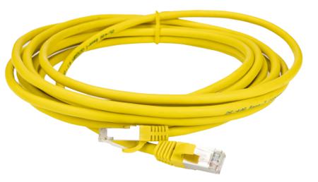 276-1130 RS PRO, 5m Cat8, Yellow RJ45 to Male RJ45 Male, S/FTP, Terminated LSZH Sheath