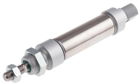 304-3599 RS PRO Pneumatic Piston Rod Cylinder - 25 mm Bore, 40 mm ISO 6432 Series, Double Acting Acting