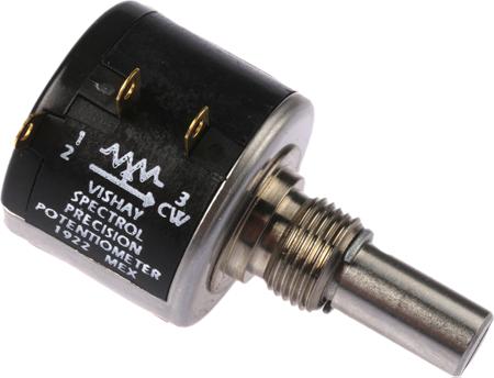534B1103JL Vishay 534 10kΩ Rotary Potentiometer 10-Turns 1-Gang Panel Mount,
