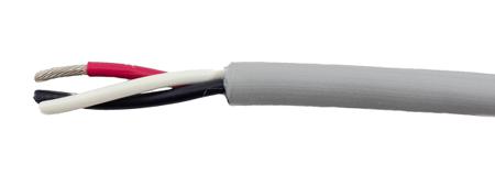 78013 SL001 Alpha Wire Ecogen Ecocable Mini Control Cable, 3 Cores, 0.15 mm² 26 AWG, Unscreened, 305 m, Grey Modified Polyphenylene