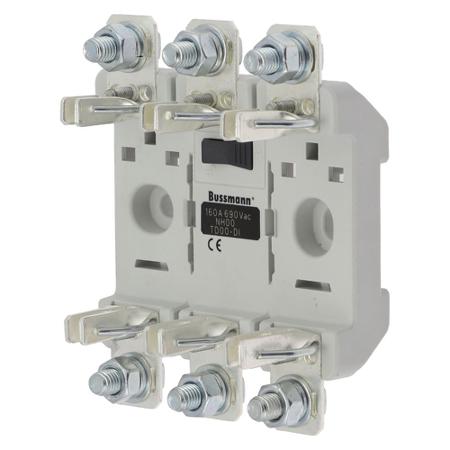TD00-DI-Triple-Integral-Base-NH00-CE 160A Fuse Holder for 51.6 x 97 x 120mm Fuse, 3P, 690V ac
