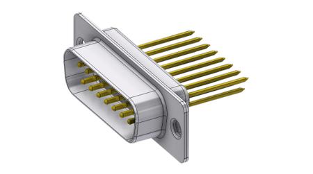 DT15PW3/2 Deltron Connectors DT 15 Way D-sub Connector Plug, with Screw Locks
