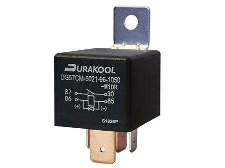 DG57CM-5021-76-1012-R Durakool Plug In Power Relay, 12V dc Coil, 100mA Switching Current, SPST-NO
