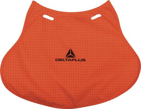 NECALORFL Delta Plus Polyester, Polyurethane Orange Hard Hat Neck Guard, DELTA PLUS Safety Helmets Ranges