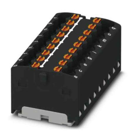 3002783 Phoenix Contact Distribution Block, 18 Way, 2.5mm², 17.5A, 450 V, Black
