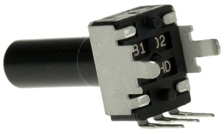 PTV09A-4225F-B102 Bourns PTV09 1kΩ Rotary Potentiometer 1-Gang, Panel Mount (Through Hole),