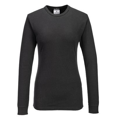 B126BKRL Portwest Black 50% Cotton, 50% Polyester Base Layer, L