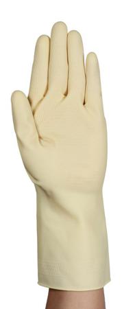 87137085BP Ansell AlphaTec 87-137 Beige Latex Food Industry Work Gloves, Latex Coating