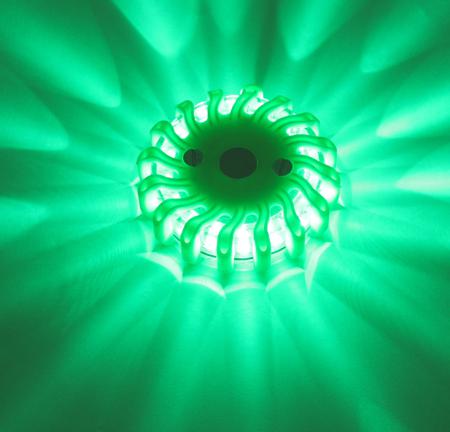 NSPULSARPRO-G LED, Multiple Effect Beacon Pulsar Series, Green, Magnetic, 3.7 V