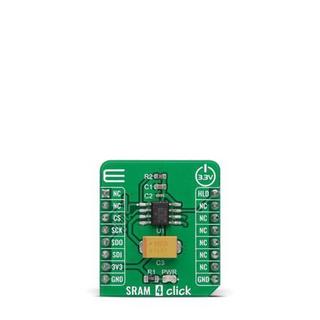 MIKROE-4835 MikroElektronika , SRAM 4 Click SRAM Add On Board for CY14B512Q for mikroBUS socket