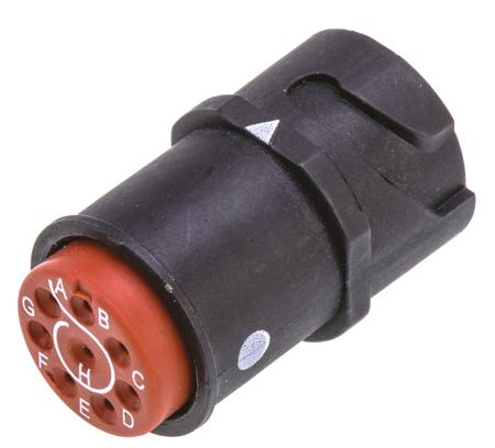 SJS830200 Amphenol Connector, 8 contacts Cable Mount Socket, Crimp