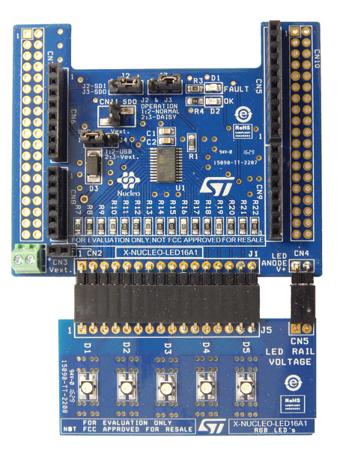 X-NUCLEO-LED16A1 STMicroelectronics Expansion Board LED Driver for LED1642GW for STM32 Nucleo