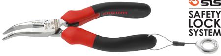 195.16CPESLS Facom Long Nose Pliers, 160 mm Overall, Straight Tip, 50mm Jaw