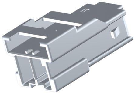 1-1971771-2 TE Connectivity Power Triple Lock, 6mm Pitch, 2 Way, 1 Row Female Connector Housing