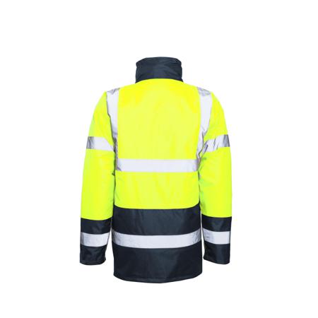 HVNEOYXXL Active Gear HVNEOY Navy/Yellow Unisex Hi Vis Jacket, XXL