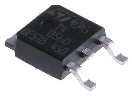 T405-600B STMicroelectronics Surface Mount, 3-pin, TRIAC, 600V, Gate Trigger 1.3V 600V