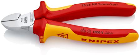 70 06 160 Knipex Knipex VDE/1000V Insulated Diagonal Cutter