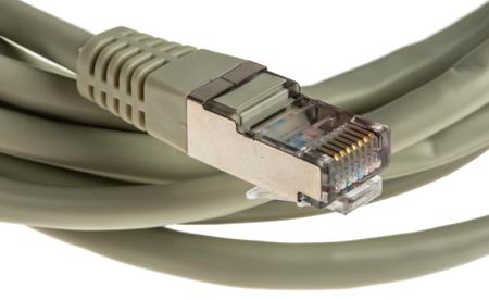 CR503B3 Decelect Cat5 Ethernet Cable, RJ45 to RJ45, FTP Shield, Grey PVC Sheath, 3m