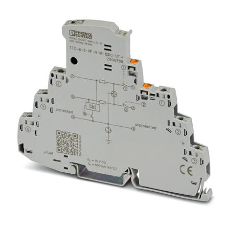 2906769 Phoenix Contact Surge Protector, 20kA, DIN Rail Mount