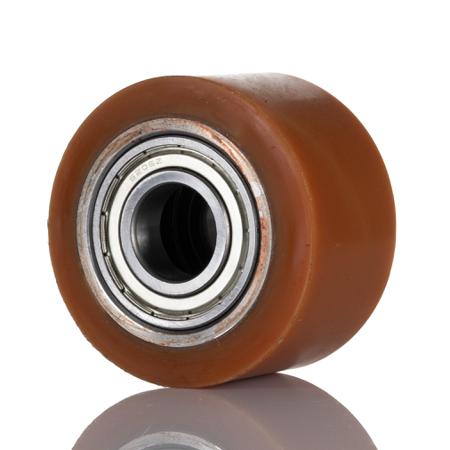 1698 CC LAG Orange Polyurethane Abrasion Resistant, High Load Capacity, Laceration Resistant, Non-Marking Trolley Wheel, 500kg