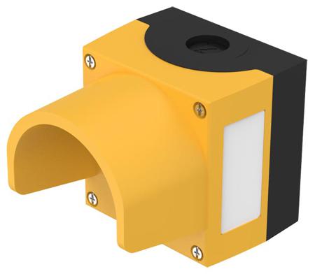45-420.1401 EAO Yellow Plastic 45 Enclosure - 1 Hole 22.3mm Diameter