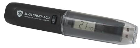EL-21CFR-TP-LCD Lascar  Temperature Data Logger, USB, 1 Input Channel(s) - UKAS Calibration