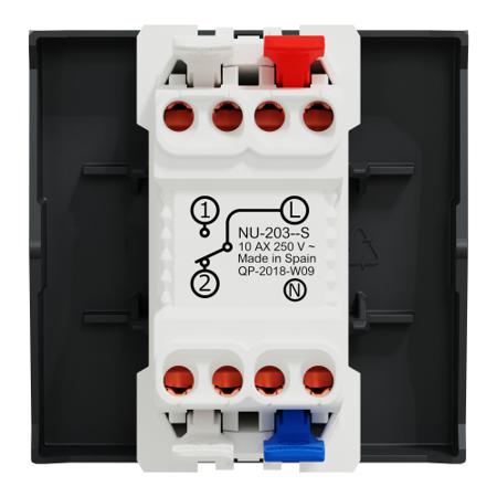 NU320354S Schneider Electric Anthracite Rocker Switch, 2 Gang, New Unica