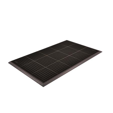 549S0035BL Notrax Safety Stance Nitrile Rubber Anti-Fatigue Mat, 900mm x 150cm x 22mm