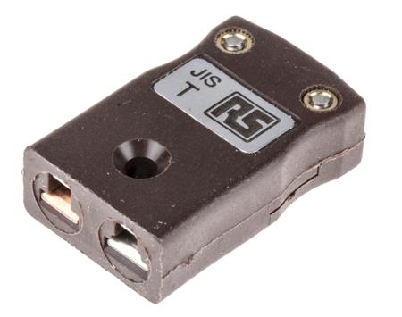 771-8799 RS PRO Miniature Thermocouple Connector for Use with Type T Thermocouple, 4mm Probe, JIS Standard