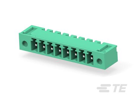 284541-8 TE Connectivity, 3.81mm Pitch, Buchanan, 8 Way, Right Angled, Pluggable Terminal Block, Header, Board Mount, Solder,