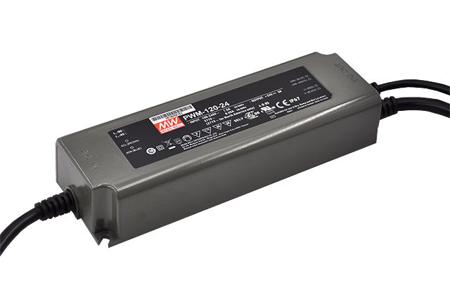 PWM-120-24DA MEAN WELL LED Driver, 24V Output, 120W Output, 5A Output, Constant Voltage Dimmable
