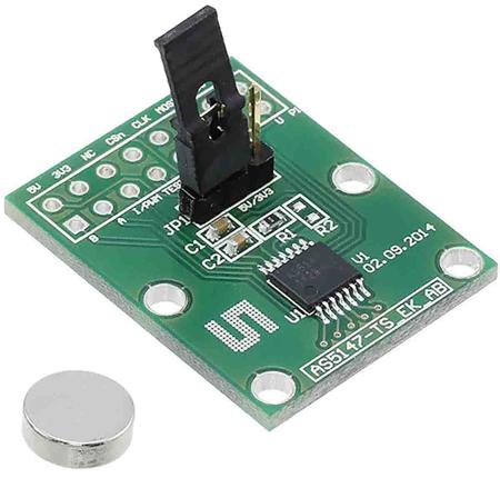 AS5147-TS_EK_AB ams OSRAM Surface Eval Kit Adapter Board 3.3 V 5 V, SPI, TSSOP, 16-Pin